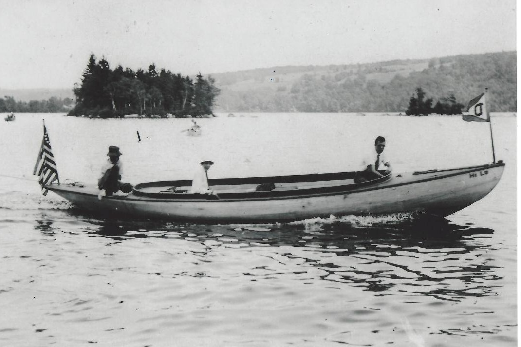 historic picture of a boat on the water